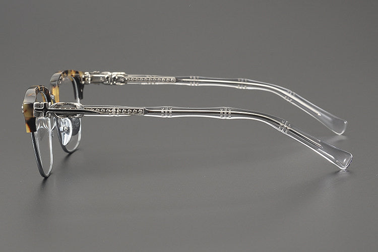 Chrome Hearts Hand-Engraved Vintage Browline Eyeglasses