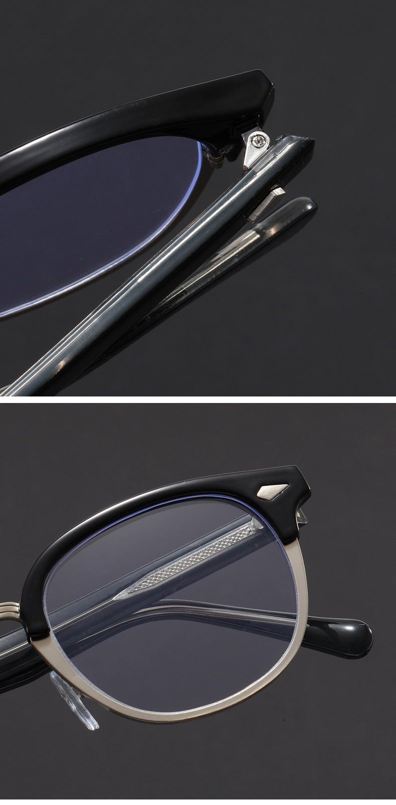 Retro eyebrow-line frame glasses