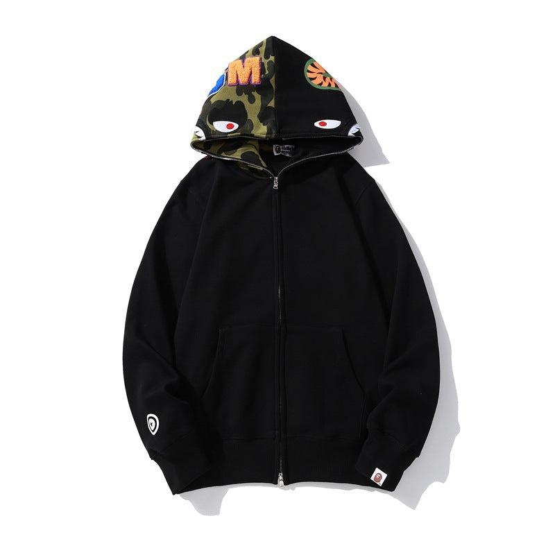 BAPE Shark camouflage jacket cardigan hooded