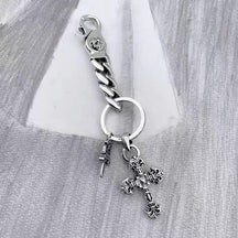 chrome hearts chain waist trouser chain bag chain Key chain chrome hearts dagger