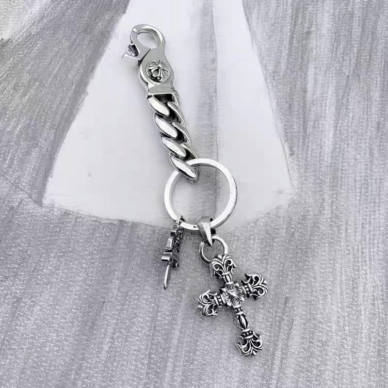 chrome hearts chain waist trouser chain bag chain Key chain chrome hearts dagger