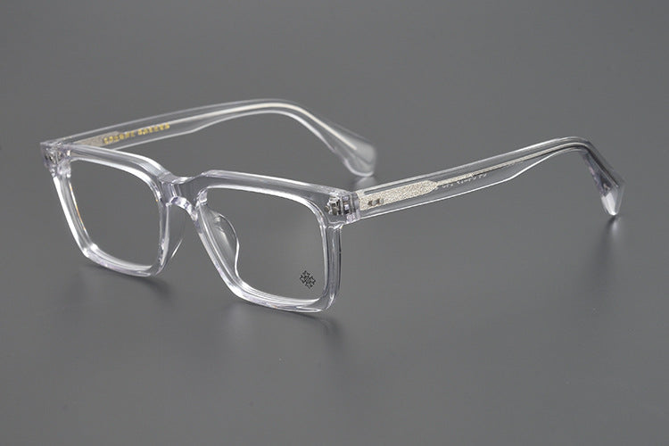 Handcrafted Square Retro Acetate Eyeglasses