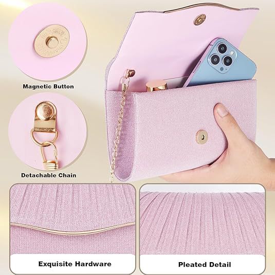 Rhinestone-encrusted dress bags/makeup bags