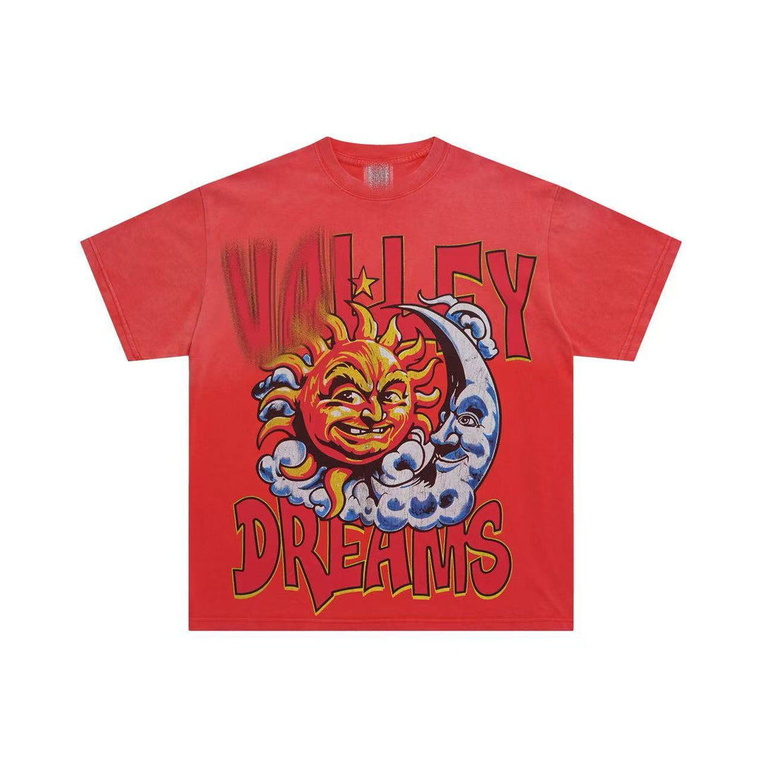 VAL Washed and Distressed Streetwear T-Shirt