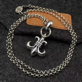 Chrome hearts Scout flower cross necklace