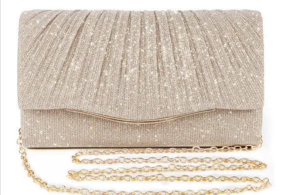 Rhinestone-encrusted dress bags/makeup bags