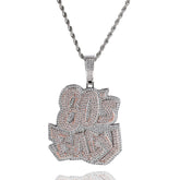 80Sbaby hip-hop diamond necklace