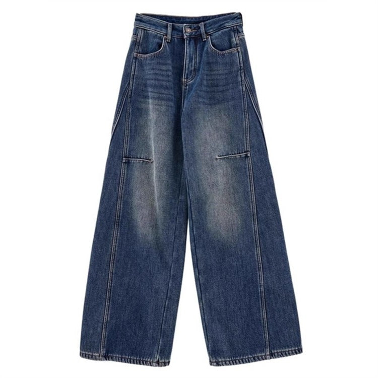 High-Waisted, Loose Fit, Slimming, Floor-Length Wide-Leg Pants