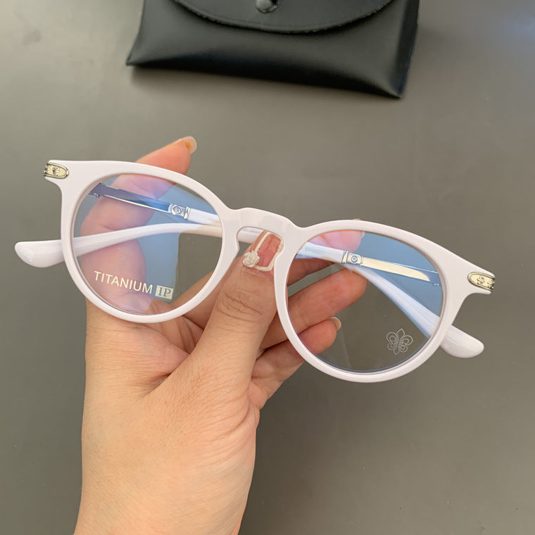 Chrome Hearts retro large frame versatile glasses