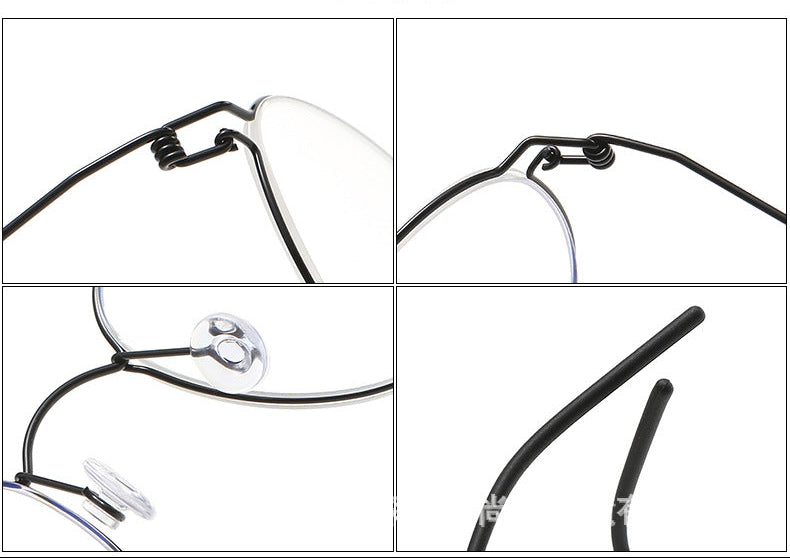 Artistic retro oval full-rimmed glasses frames