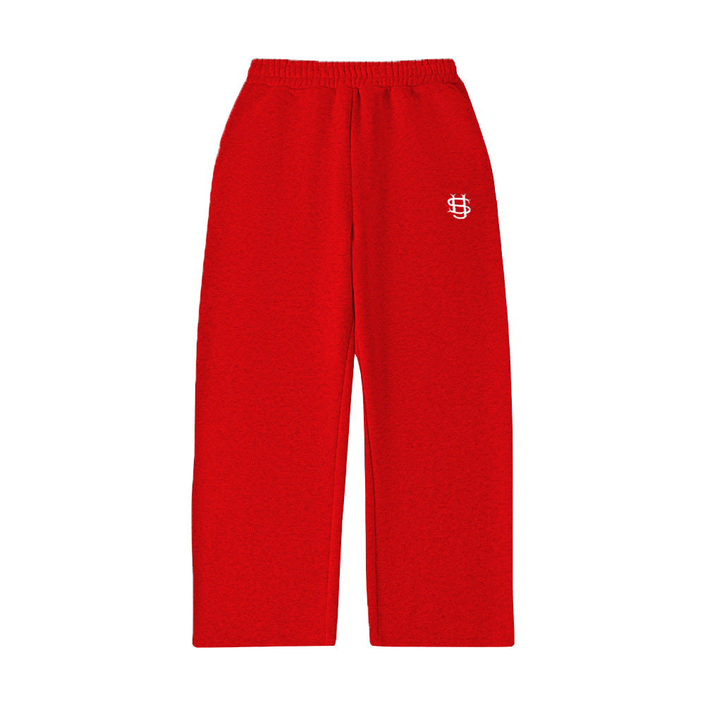 Hip Hop High Street Embroidered Sweatpants, Casual Pants