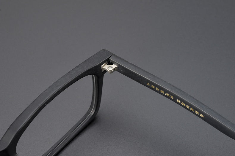 Handcrafted Square Retro Acetate Eyeglasses