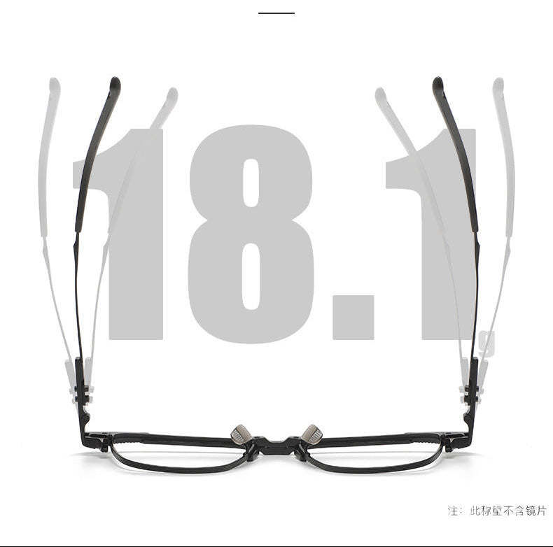 Business Full-Rim Pure Titanium Eyebrow Glasses Frame