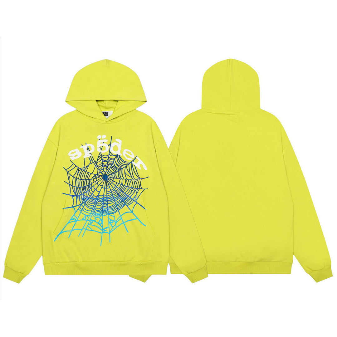 Sp5der555555 Spiderweb Foam Print Sweatshirt Set