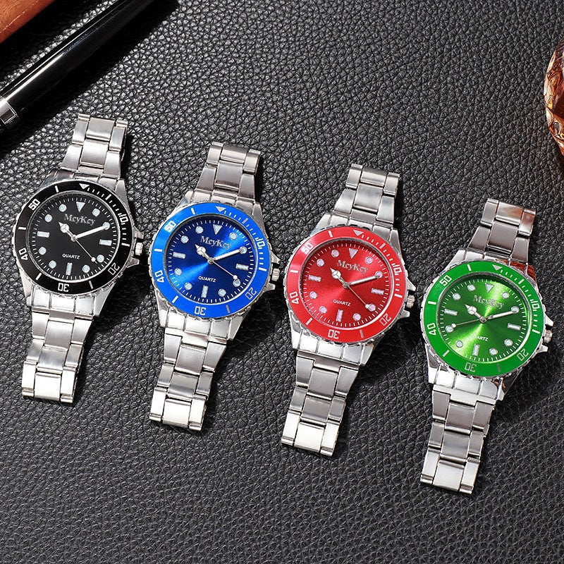 Business luminous quartz watch for students