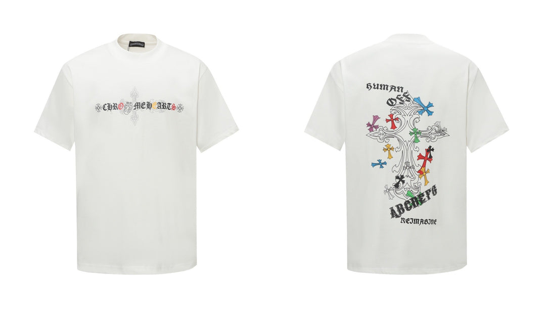 Chrome Hearts Personalized Cross Print Short-Sleeve T-Shirt