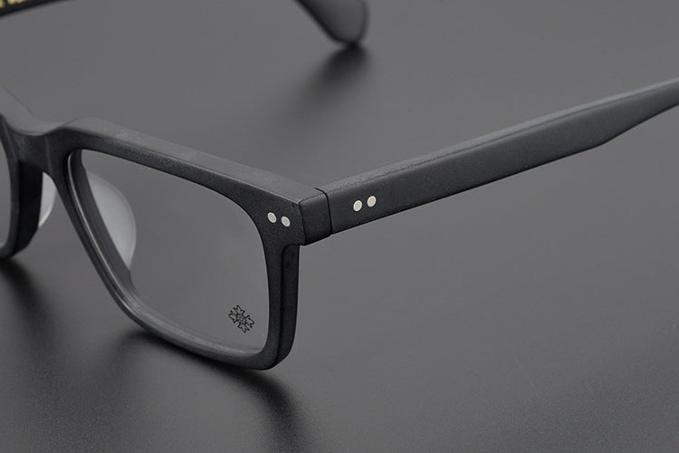 Handcrafted Square Retro Acetate Eyeglasses