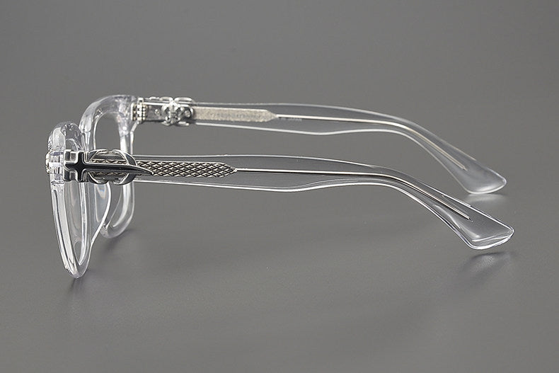 Chrome Hearts large frame clear lens glasses