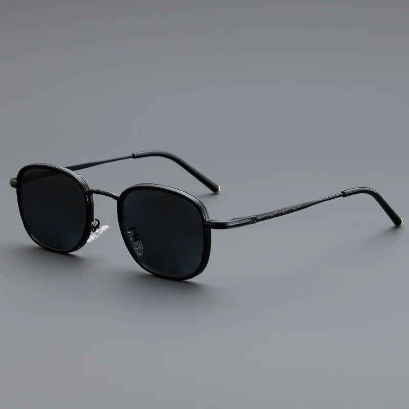 Vintage Retro Square-Round Metal Sunglasses