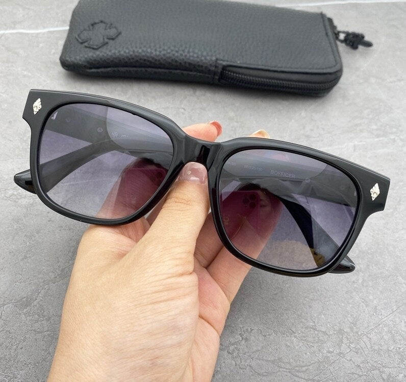 Chrome Hearts OFFICER Cross-decorated Sunglasses