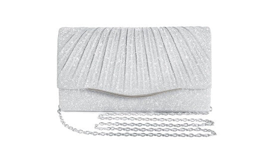 Rhinestone-encrusted dress bags/makeup bags
