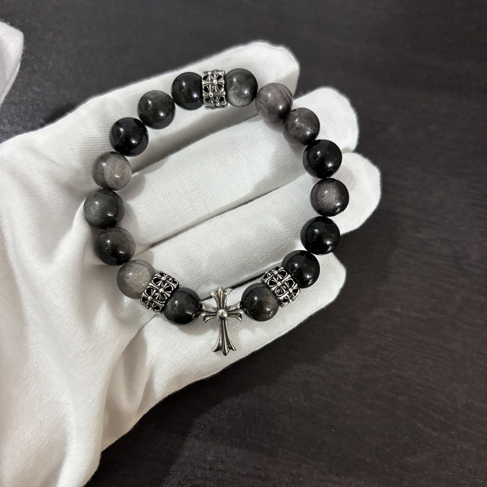 Chrome Hearts Vintage Cross Artistic Bracelet