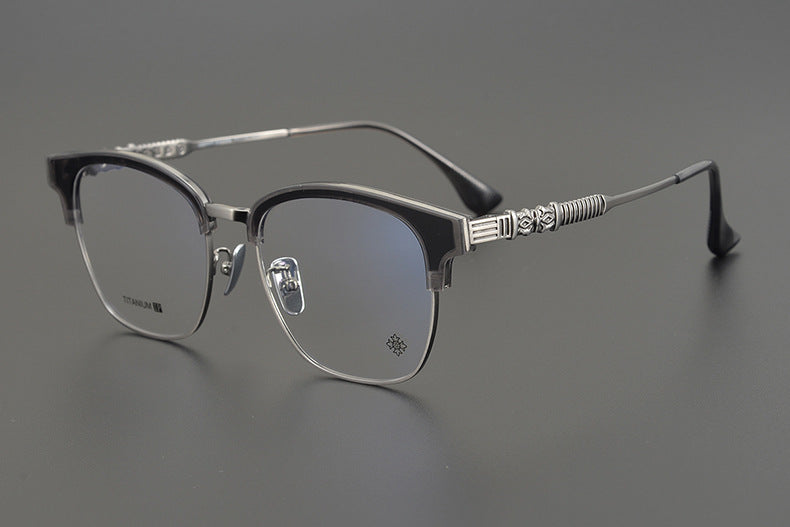 Retro Ultra-Light Semi-Rimless Glasses