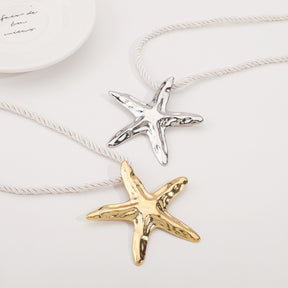 starfish necklace irregular alloy necklace
