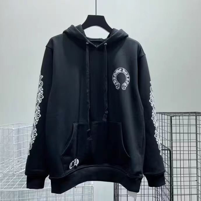Chrome Hearts black printed hooded sweatshirt