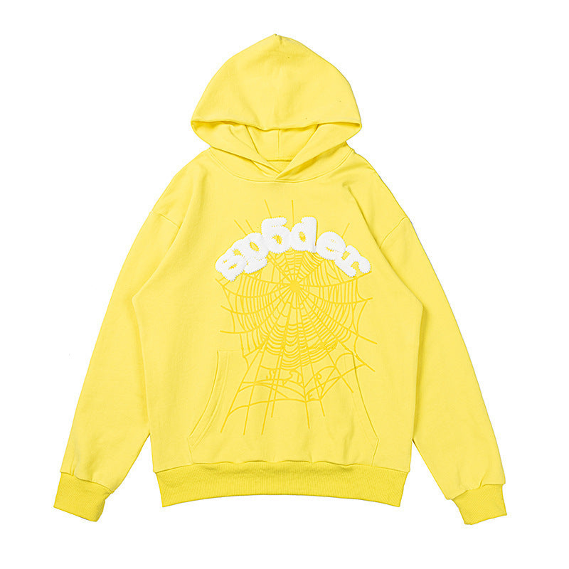 Y2K Sp5der Letter Print 555 Hoodie