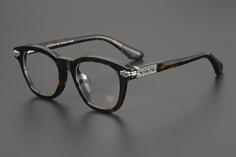 Chrome Hearts- Retro Black Frame Glasses