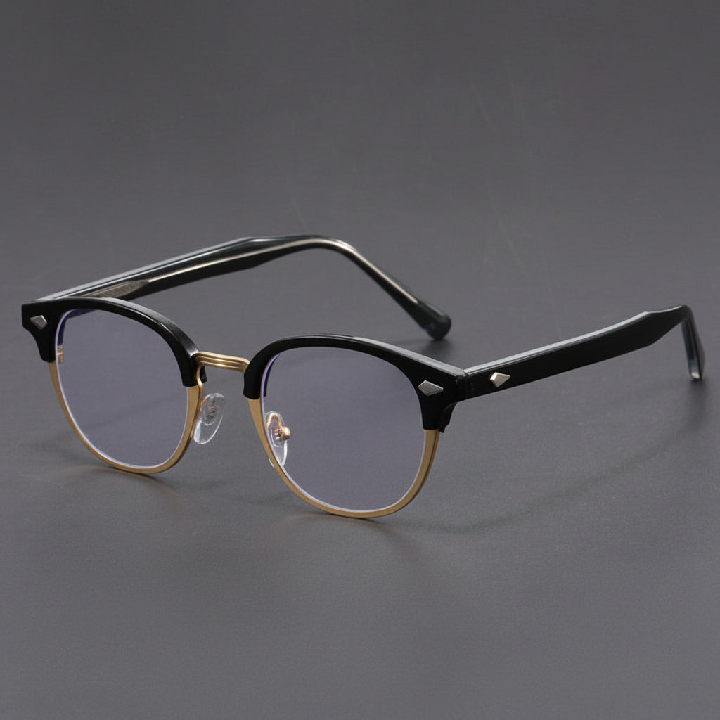 Retro eyebrow-line frame glasses