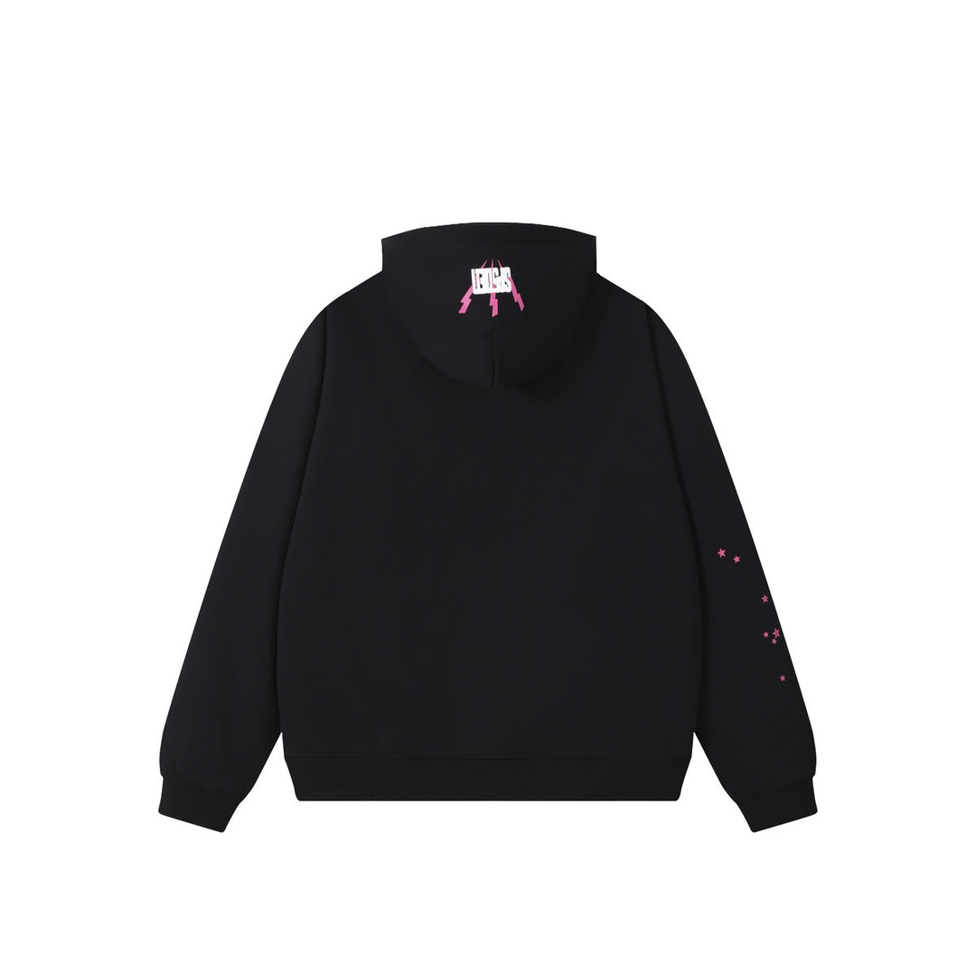 Sp5der foam letter 555 hoodie Pink Casual pants