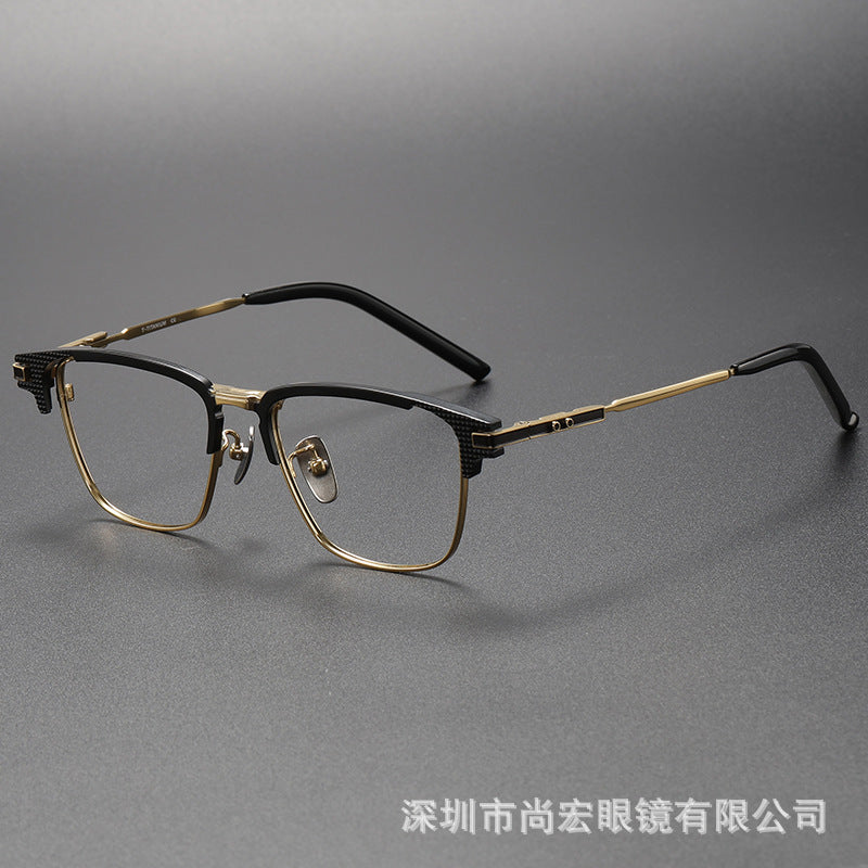 Business Full-Rim Pure Titanium Eyebrow Glasses Frame