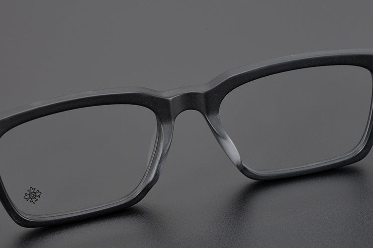 Handcrafted Square Retro Acetate Eyeglasses