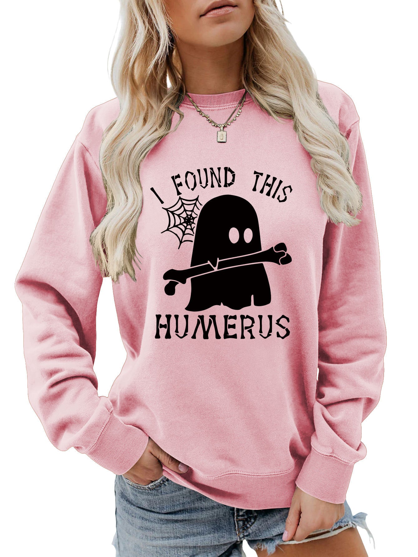 I FOUND THIS HUMERUS round neck sweatshirt