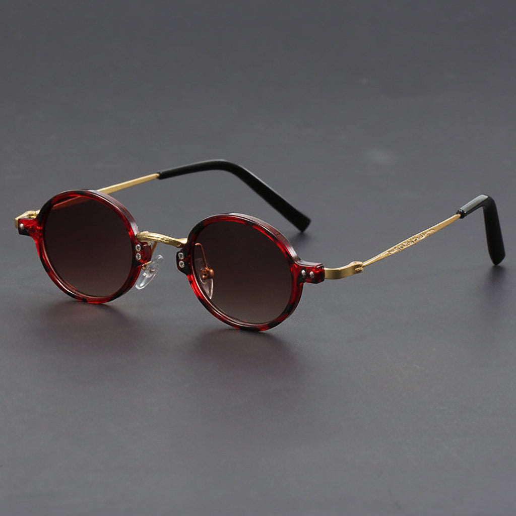 Japanese-style craftsmanship small round sunglasses