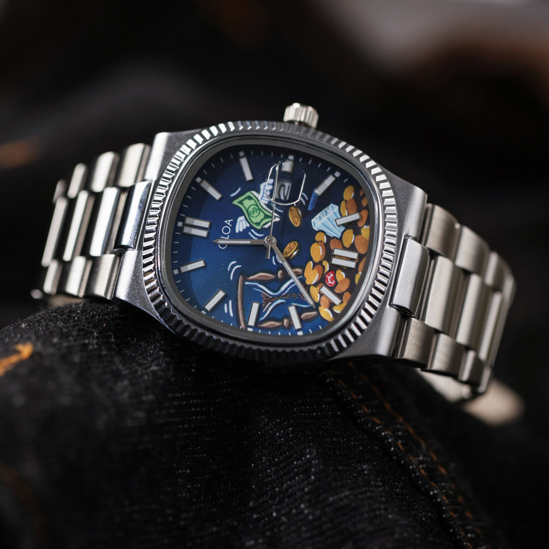 Graffiti Square Men's Watch