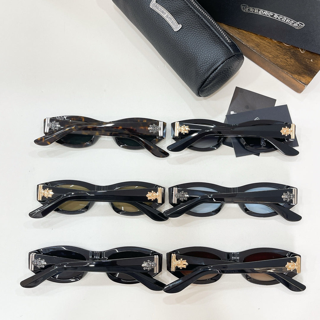 Chrome Hearts Small Frame Cat-Eye Sun Protection Sunglasses