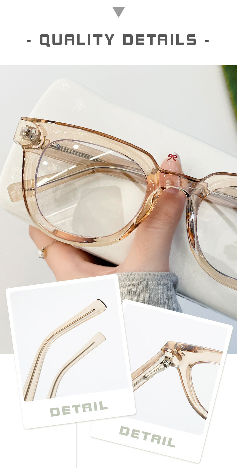 Classic Retro Thick-Frame TR90 Glasses