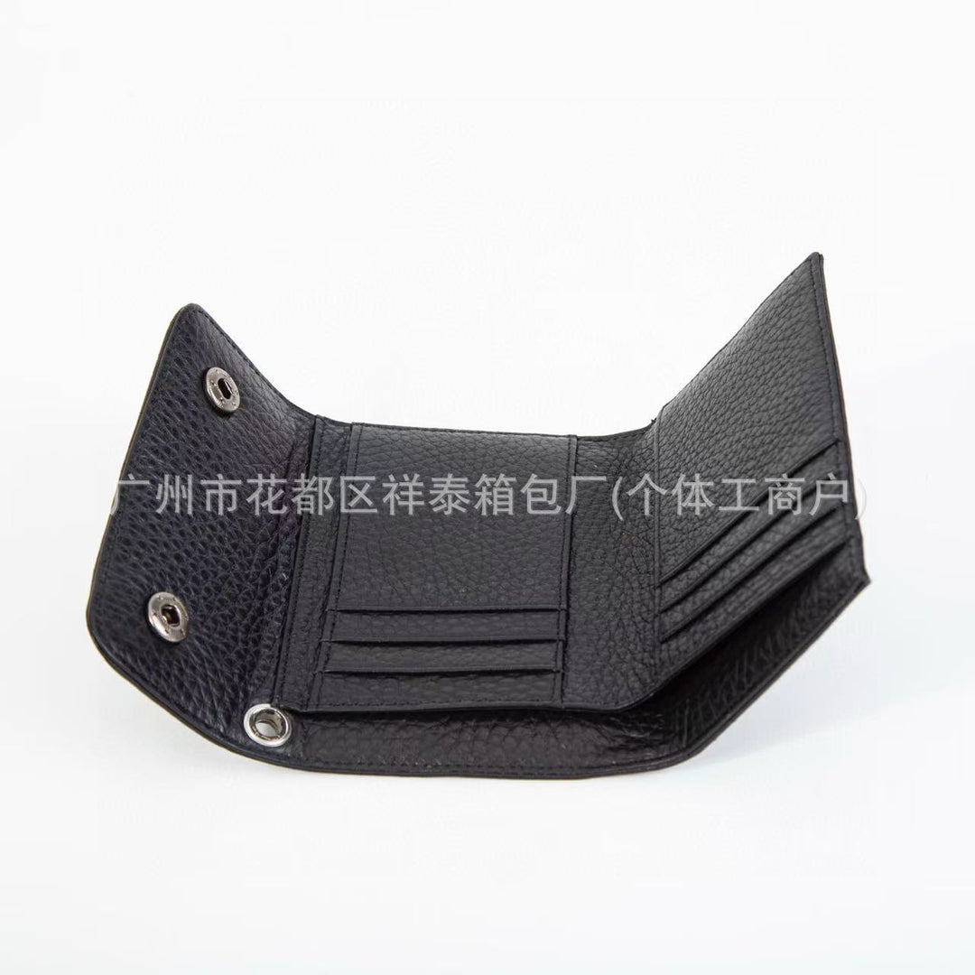 Chrome Hearts snap closure multi-functional clutch wallet