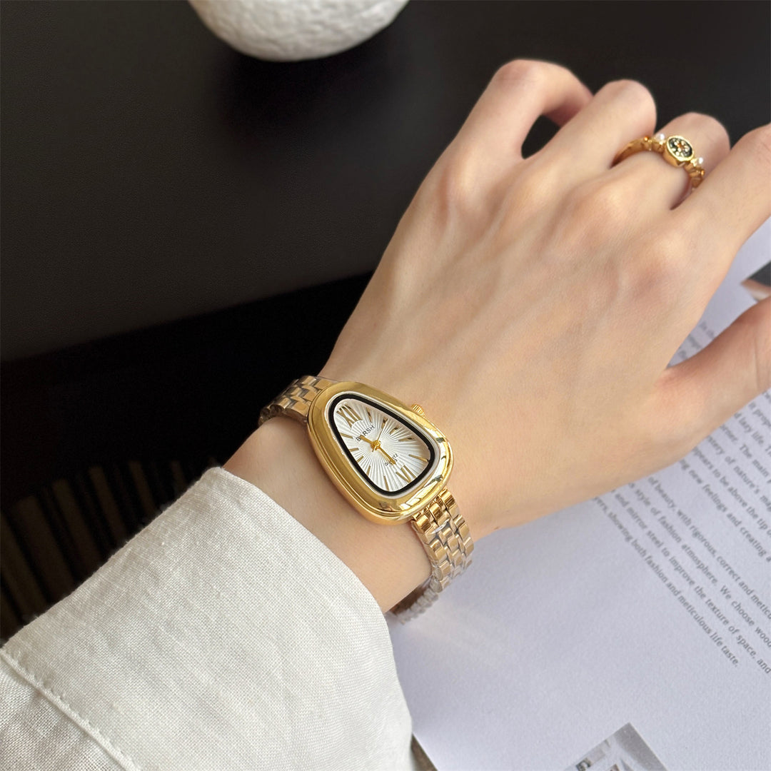 Snake-Head Steel-Band Quartz Watch
