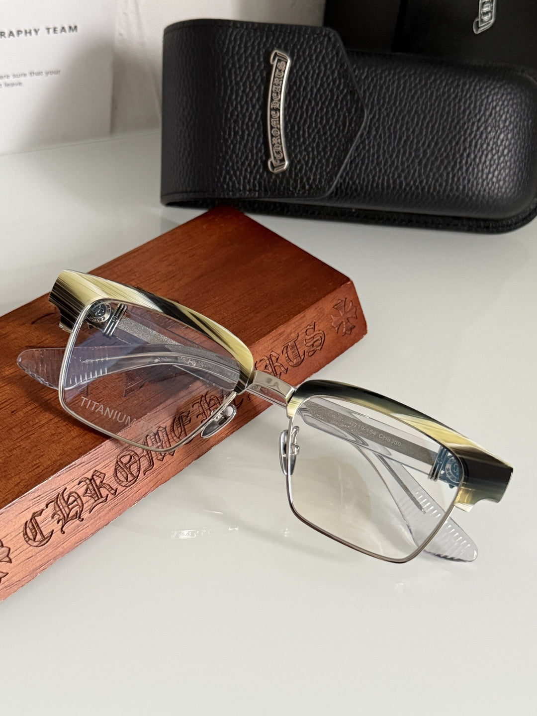 Chrome Hearts Heavy Industries Business Titanium Frame Eyeglasses