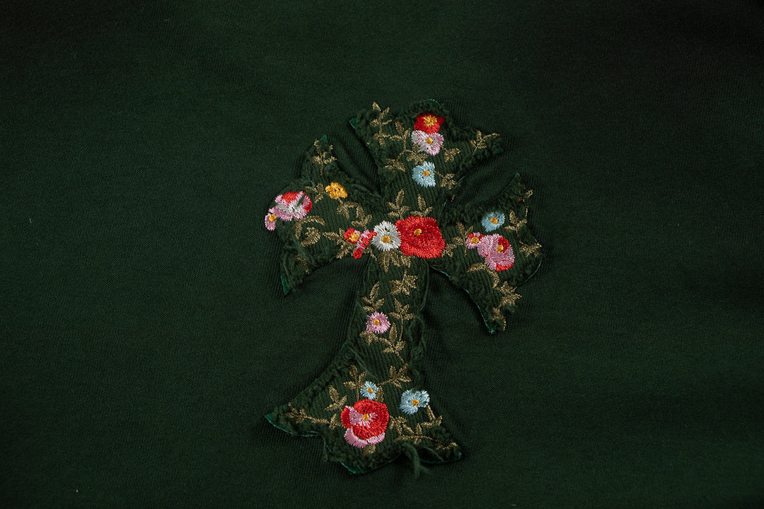 Chrome Hearts Flowers Filled with Crosses T-Shirt