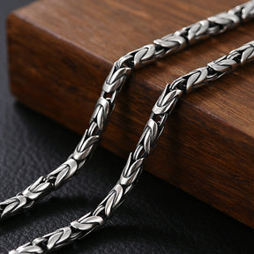 Peace pattern retro thick necklace