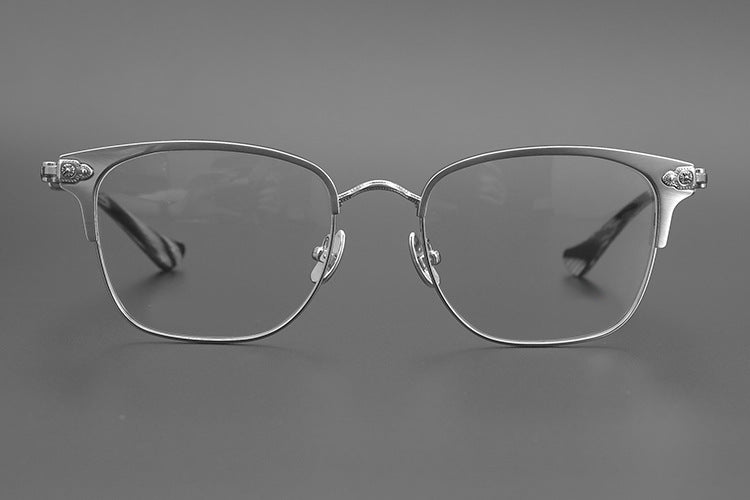 Chrome Hearts Handmade Cross-Shaped Square Eyeglass Frame
