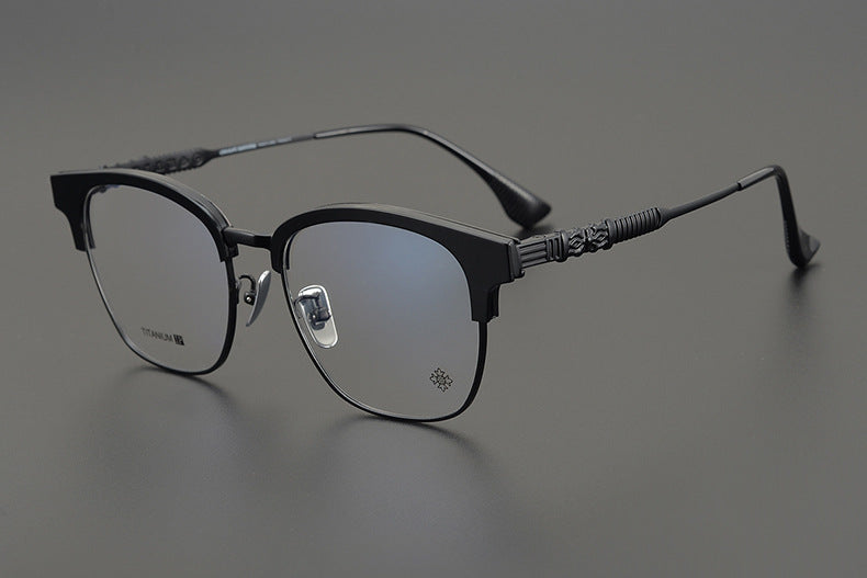 Retro Ultra-Light Semi-Rimless Glasses