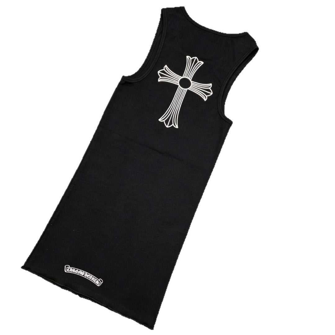 Chrome Hearts T-Style Cross Slim Fit Print Vest Dress