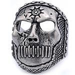 Nordic Stainless Steel Skull Ring Gothic Dark Aesthetic