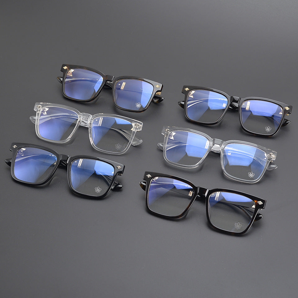 Chrome Hearts Acetate Pure Titanium Square Frame Eyeglasses